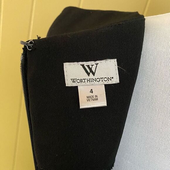 Worthington women 4 little black bodycon scoopneck sleeveless dress - Picture 5 of 7